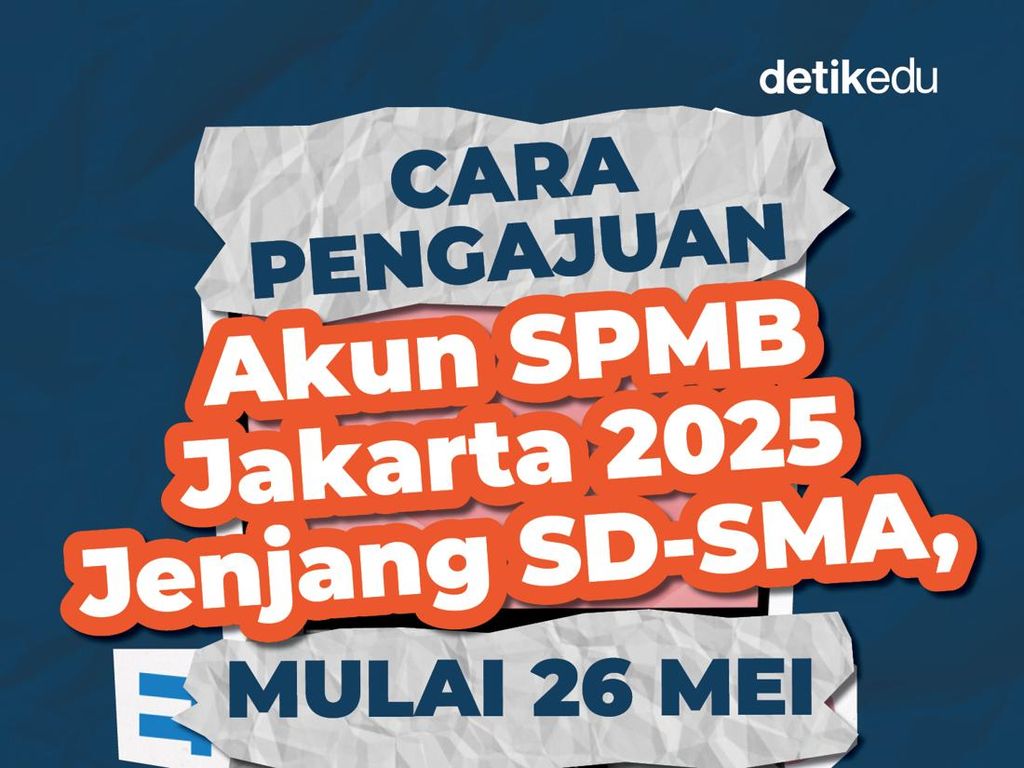 Infografis: Catat! Ini Cara Pengajuan Akun SPMB Jakarta 2025 Jenjang SD - SMA